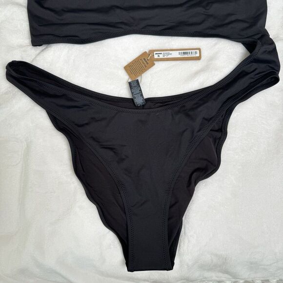 SKIMS Swim Strapless Monokini One Piece Removable Straps Black Onyx 2X Plus NWT - Picture 2 of 13